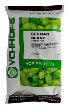 Hopunion Imported Hop Pellets 1 lb. - For Beer Making - German Hallertau Blanc