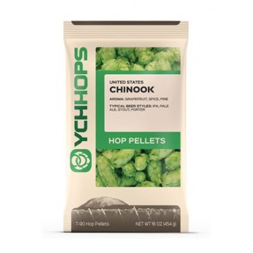 Hopunion US Hop Pellets 1 LB - For Beer Making - Chinook