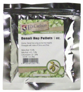 Hopunion US Hop Pellets 1 oz - For Beer Making - Denali