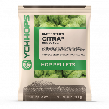 Hopunion US Hop Pellets 1 oz - For Beer Making - Citra