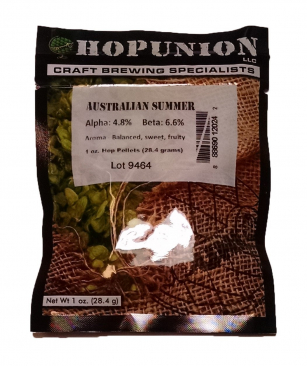 Hopunion Imported Hop Pellets 1 oz - For Beer Making - Australian Summer