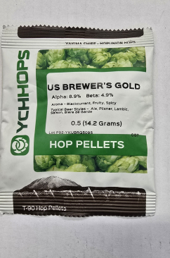 Hopunion US Hop Pellets 1 oz - For Beer Making - Brewer's Gold Old Stock