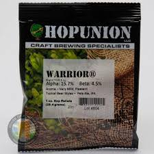 Hopunion US Hop Pellets 1 oz - For Beer Making - Warrior