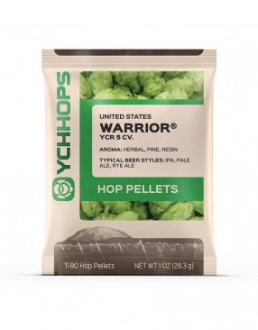 Hopunion US Hop Pellets 1 oz - For Beer Making - Warrior