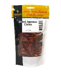 Dried Japones Chiles - 2 oz.