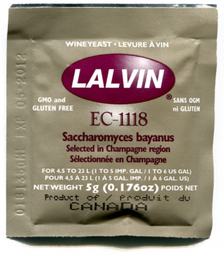 Lalvin EC-1118 Champagne Active Freeze Dried Wine Yeast