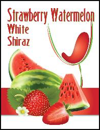 Fruit Wine Labels 30 Pack - Strawberry Watermelon White Shiraz