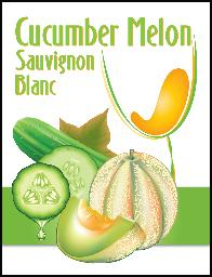 Fruit Wine Labels 30 Pack - Cucumber Melon Sauvignon Blanc