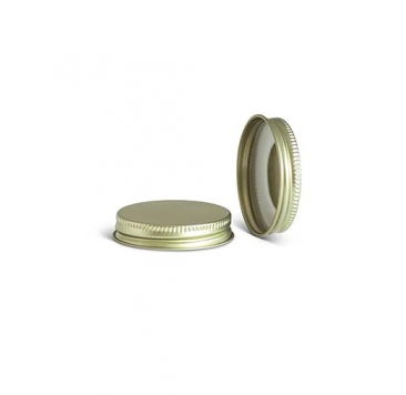 Gold Metal Screw Caps - 48mm