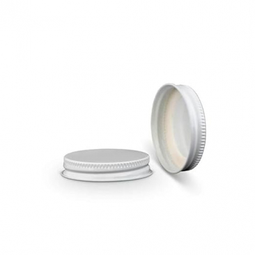 White Metal Screw Caps - 48mm