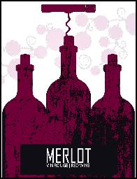 Wine Labels 30 Pack - Merlot