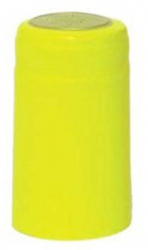 Gloss Yellow PVC Heat Shrink Capsules - 30 pack