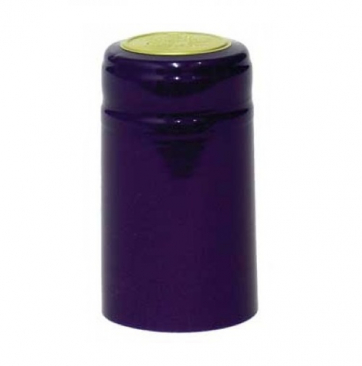 Purple PVC Heat Shrink Capsules - 30 pack