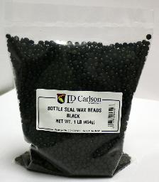 Food Grade Bottle Seal Wax Beads - 1 Pound Bag - Black