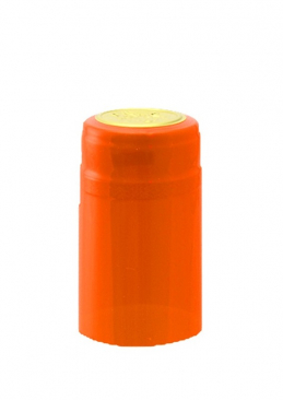 Orange PVC Heat Shrink Capsules - 30 pack