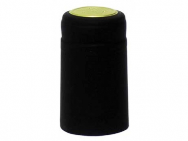Black PVC Heat Shrink Capsules - 500 pack