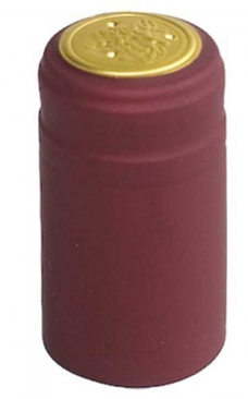 Burgundy PVC Heat Shrink Capsules - 30 pack