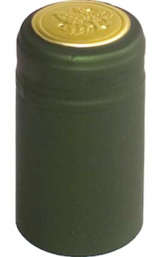Matte Green PVC Heat Shrink Capsules - 30 pack