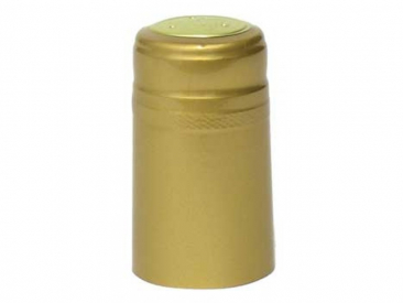 Gold PVC Heat Shrink Capsules - Case of 8000
