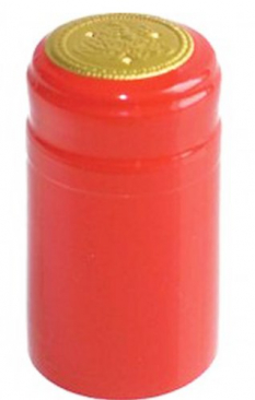 Red PVC Heat Shrink Capsules - 30 pack