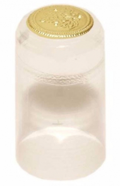 PVC Heat Shrink Capsules With Tear Tabs For Wine Bottles - 30 Count Transparent