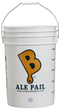 6.5 Gallon Plastic Bottling Bucket With 1" Hole
