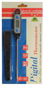 Water-Resistant Pocket Digital Thermometer With Probe