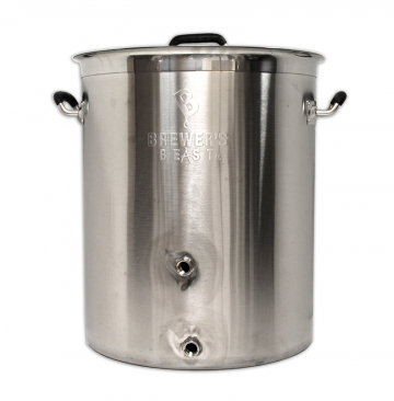 Brewer's Beast Brewing Kettle with Two Ports - 16 Gallons
