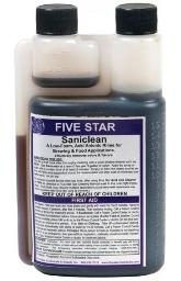 Five Star Saniclean - Non-Foaming Sanitizer - 16 oz.