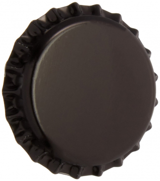 Beer Bottle Crown Caps - Oxygen Absorbing - 144 Pack - Black