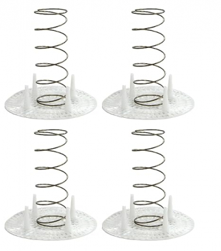 North Mountain Supply Fermentation Spring and Plastic Press (6.5" Diameter) - Keeps Food Submerged in The Brine - Set of 4