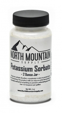 North Mountain Supply Food Grade Potassium Sorbate Stabilizer - 2 Ounce Jar