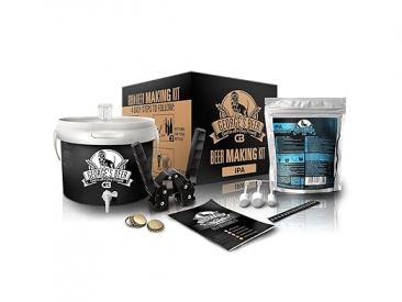 George's Beer Fermentation Equipment Kit with Liquid Malt and Hops Extract Concentrate - Makes 5 Liters (1.32 Gallons) - No Experience Needed - 4 Easy Steps to Homemade Craft Beer - IPA