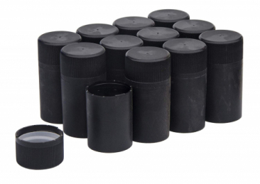 North Mountain Supply 750ml Glass California Hock Wine Bottle  with Black Twist-N-Seal Capsules - Case of 12 (Clear/Flint)