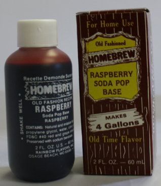 Homebrew Raspberry Soda Soft Drink Extract - 2 oz.