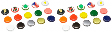 Beer Bottle Crown Caps - Oxygen Absorbing - Sample Pack (approx 30 caps)
