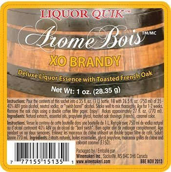 Liquor Quik Arome Bois Deluxe Liquor Essence With Toasted Oak (XO Brandy)