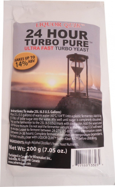 Liquor Quik 24 Hour Ultra Fast Turbo Pure Yeast - 200 grams