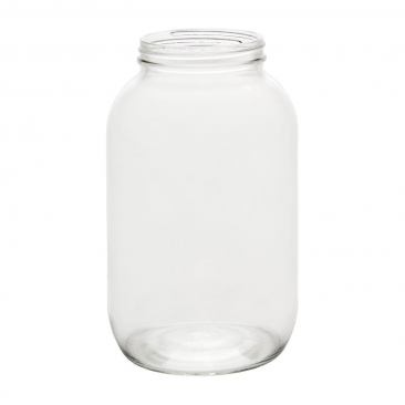 NMS 1/2 Gallon Glass Canning Jar With 83mm Gold Metal Lid