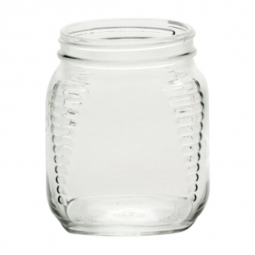 NMS 30.5 Ounce/2.5 LB Glass Wide Mouth Square Honey/Cracker/Storage/Canning Jars - With Silver Metal Lids - Case of 6