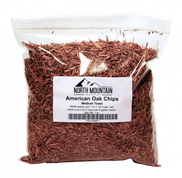 North Mountain Supply American Oak Chips - 1 lb. - Medium Toast