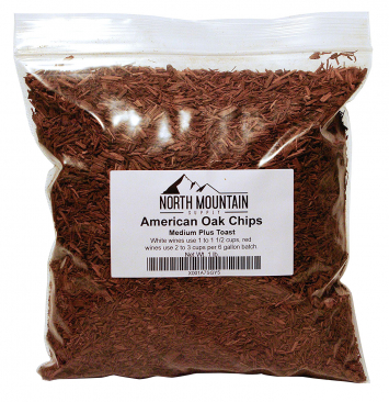 North Mountain Supply American Oak Chips - 1 lb. - Medium Plus Toast