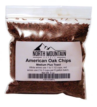 North Mountain Supply American Oak Chips - 4 oz. - Medium Plus Toast