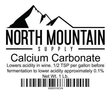 North Mountain Supply Food Grade Calcium Carbonate 1 Pound Bag