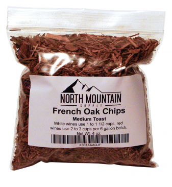 North Mountain Supply French Oak Chips - 4 oz. - Medium Toast