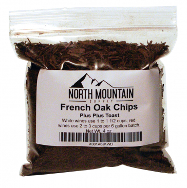 North Mountain Supply French Oak Chips - 4 oz. - Plus Plus Toast