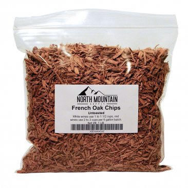 North Mountain Supply French Oak Chips - 1 lb. - Untoasted
