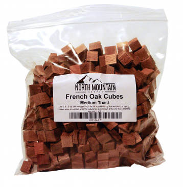 North Mountain Supply French Oak Cubes - 1 lb. - Medium Toast