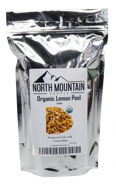 North Mountain Supply Dried Citrus Peel - 1 Pound - Organic Lemon