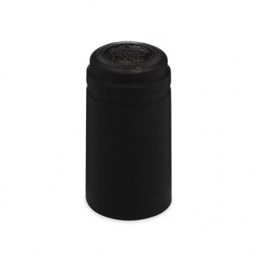 North Mountain Supply PVC Heat Shrink Capsules With Tear Tabs - 60 Count - Flat Black